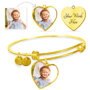 BU Heart Bangle for Mother Days