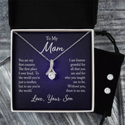To My Mom, You Are My First... - Alluring Beauty Necklace + Earrings