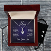 To My Mom, You Are My First... - Alluring Beauty Necklace + Earrings