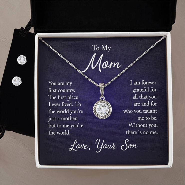 To My Mom, You Are My.. - Eternal Hope Necklace + Earrings