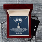 To My Bonus Mom - Eternal Hope Necklace + Earrings