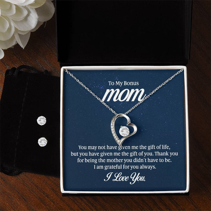 To My Bonus Mom - Forever Love Necklace