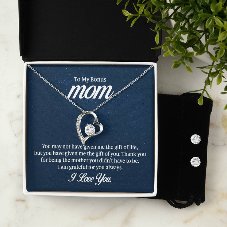 To My Bonus Mom - Forever Love Necklace