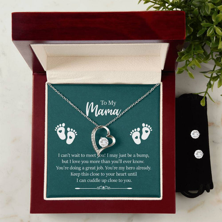 To My Mama - Forever Love Necklace + Earrings