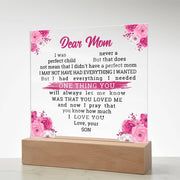Dear Mom - Acrylic Square Plaque