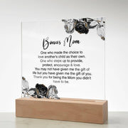 Bonus Mom - Acrylic Square Plaque