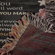 To My Wonderful Mom, If I Could... - Heirloom Woven Blanket