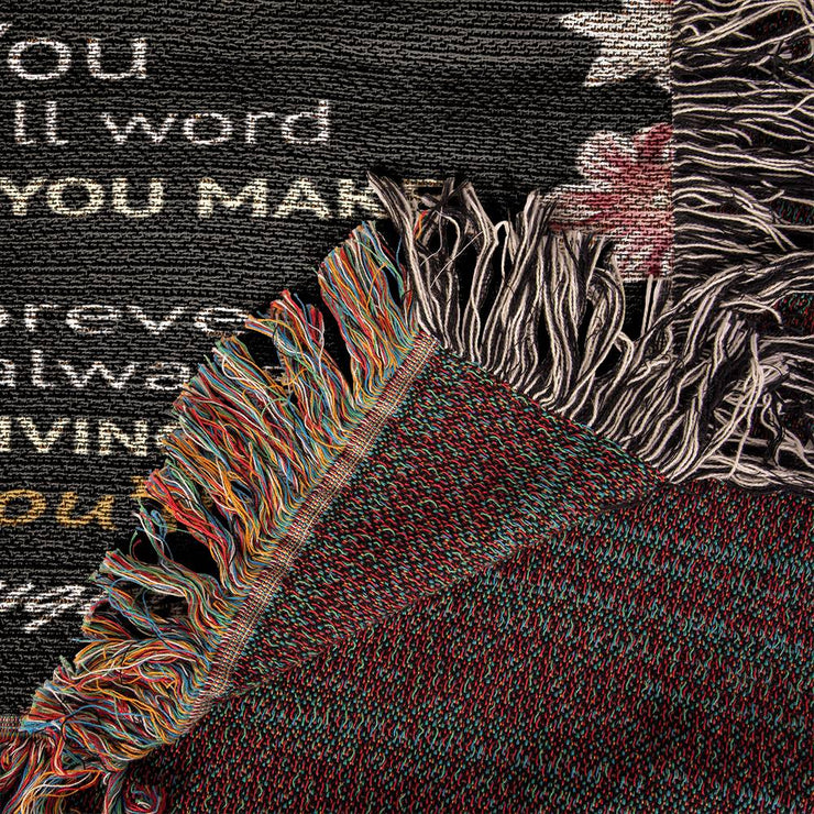 To My Wonderful Mom, If I Could... - Heirloom Woven Blanket
