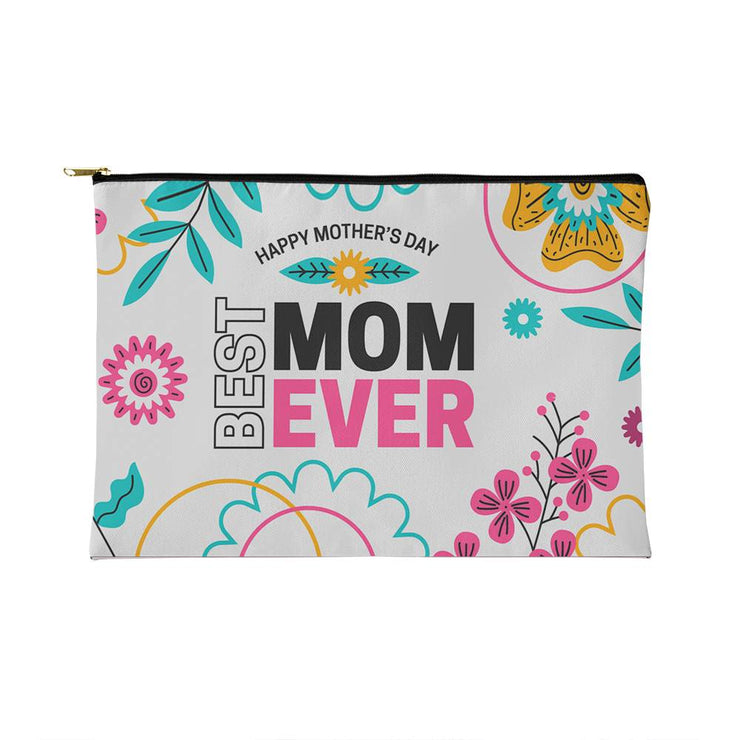 Best Mom Ever - Fabric Zippered Pouch