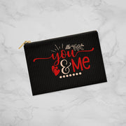 You & Me - Fabrick Zippered Pouch