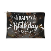Happy Birthday - Fabric Zippered Pouch